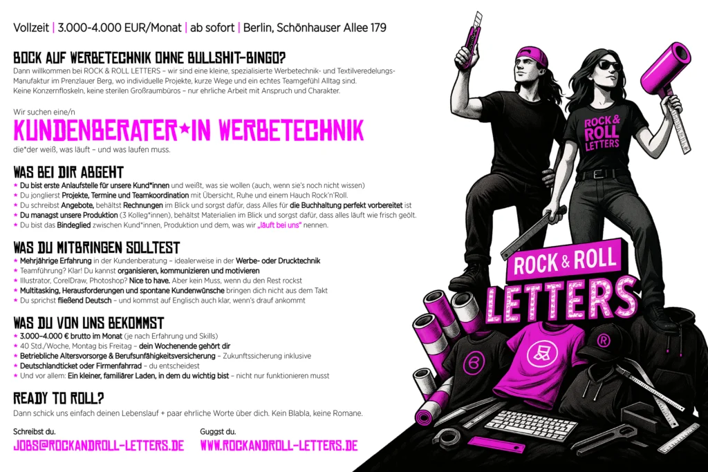 Kundenberater*in Werbetechnik